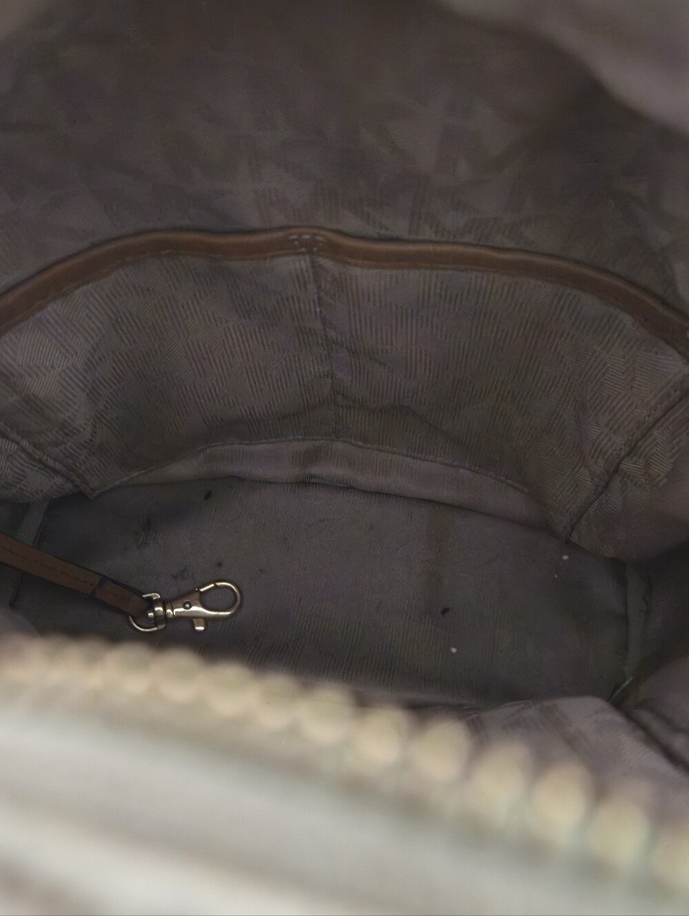 Michael Kors Cream/Beige Logo Mini Backpack - Picture 14 of 14